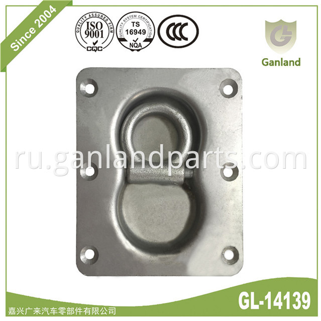 Recessed Double Trailer Anchor Lashing Deck Ring